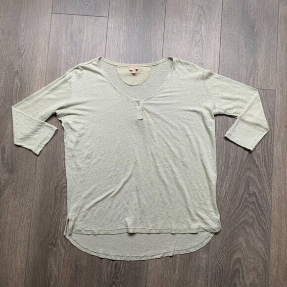 Aritzia Wilfred Top T-shirt Sage Green Burnout Heathered Casual Basic Size XS - Picture 11 of 14